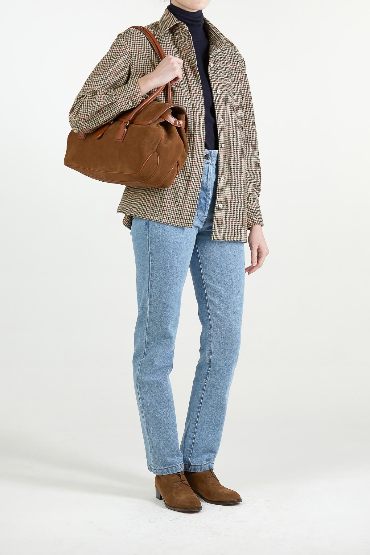 Alba Shirt in Wool Check