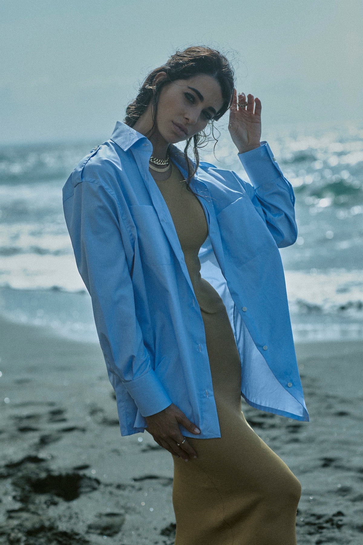 Carla Shirt in Pinpoint Cotton