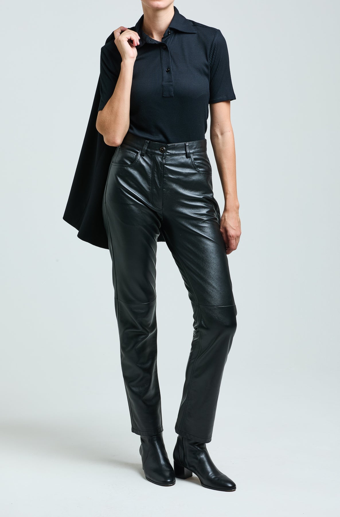 Daphne Polo Shirt in Silk Blend Jersey