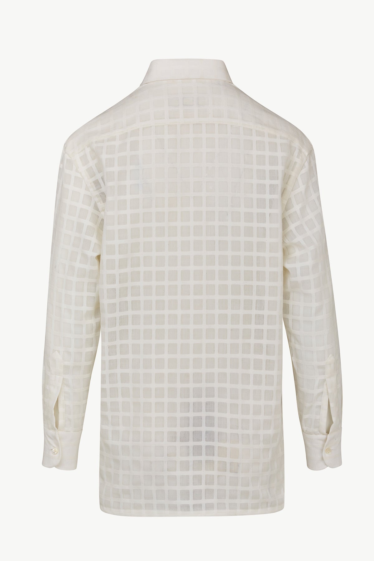 Alba Shirt in Textured Wool Cotton