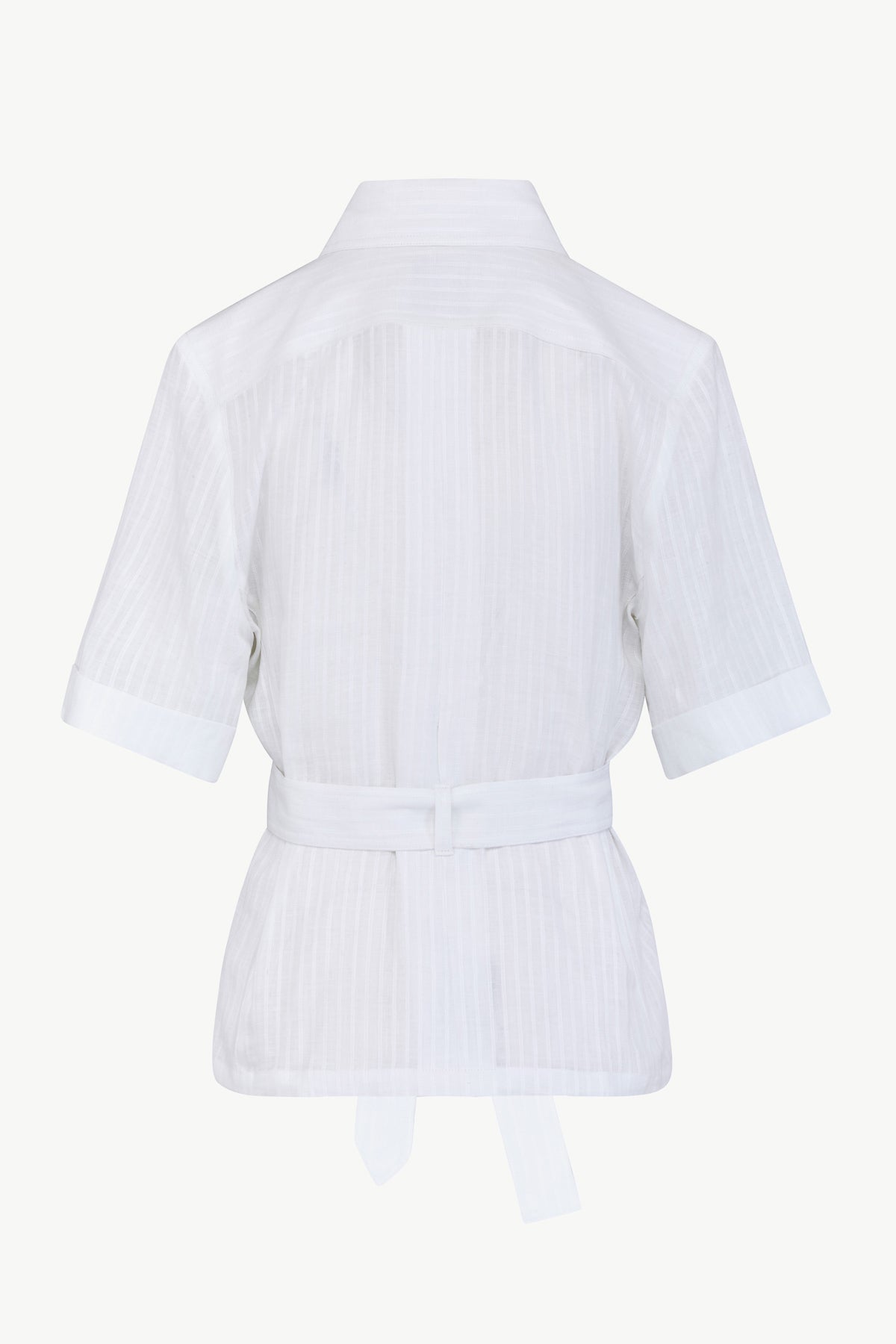 Jane Jacket in Linen Stripes