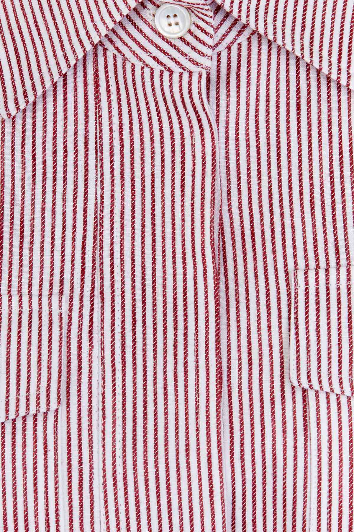 Jane Jacket in Striped Linen