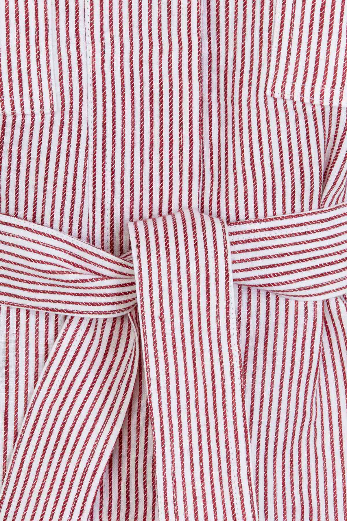 Jane Jacket in Striped Linen