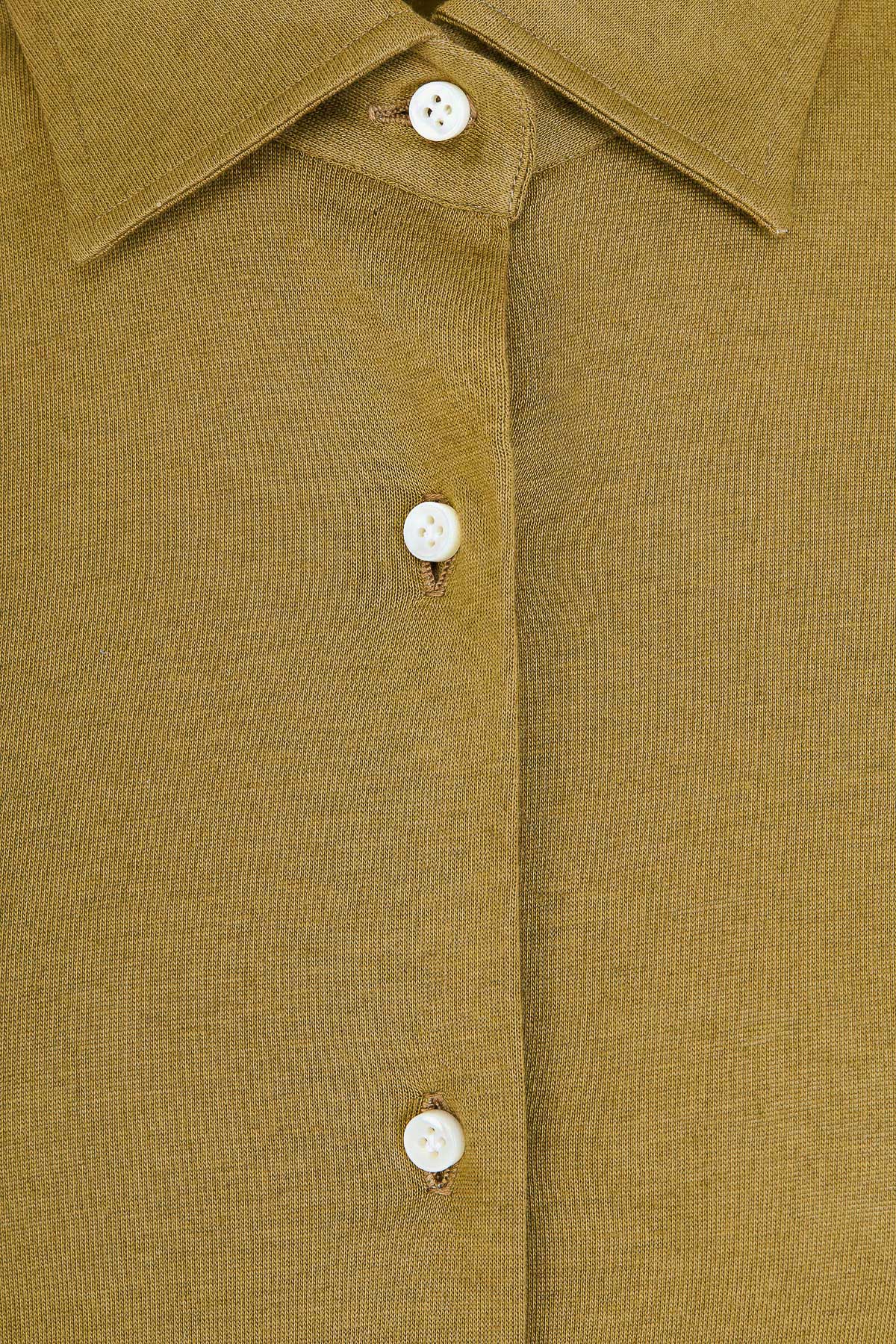 Elvira Shirt in Cotton and Cashmere Jersey